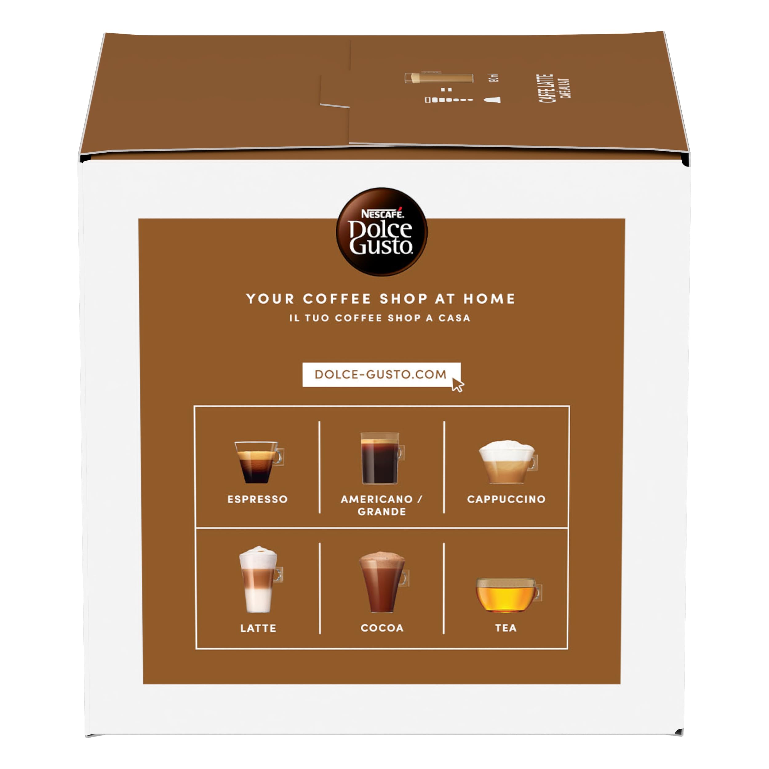 NESCAFÉ Dolce Gusto Caffè Latte capsule 48, confezione da 3