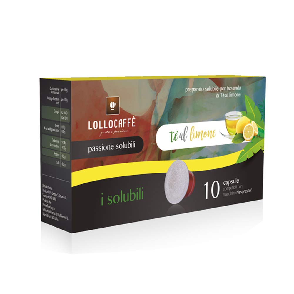 Lollo Caffè Passionespresso The Limone capsule compatibili Nespresso 40 pezzi