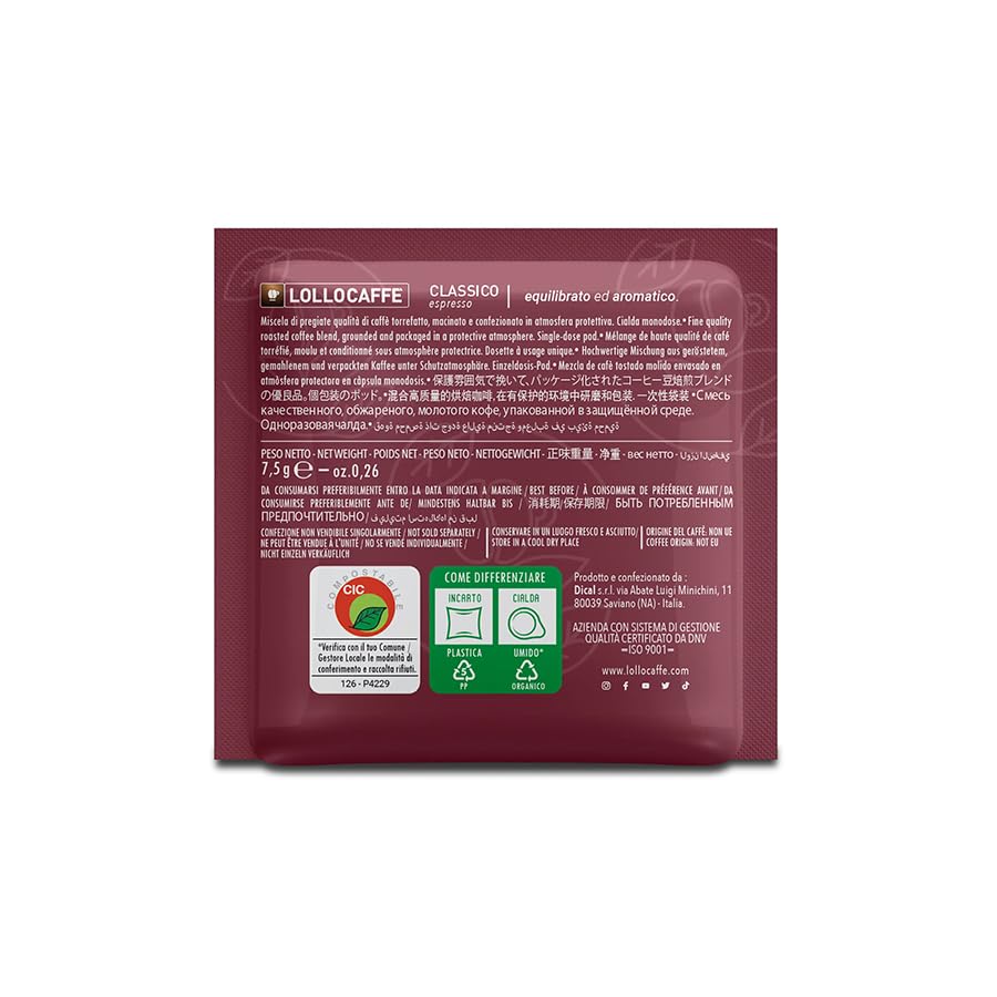 Lollo Caffè 300 Cialde Miscela Classica, 300 pezzi