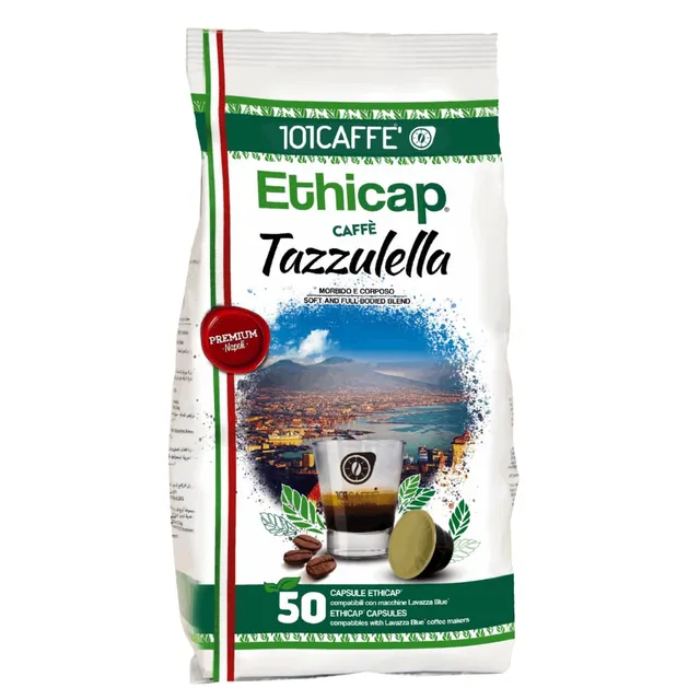 101 Caffè Tazzulella capsule caffè 50 pezzi miscela 50% Arabica