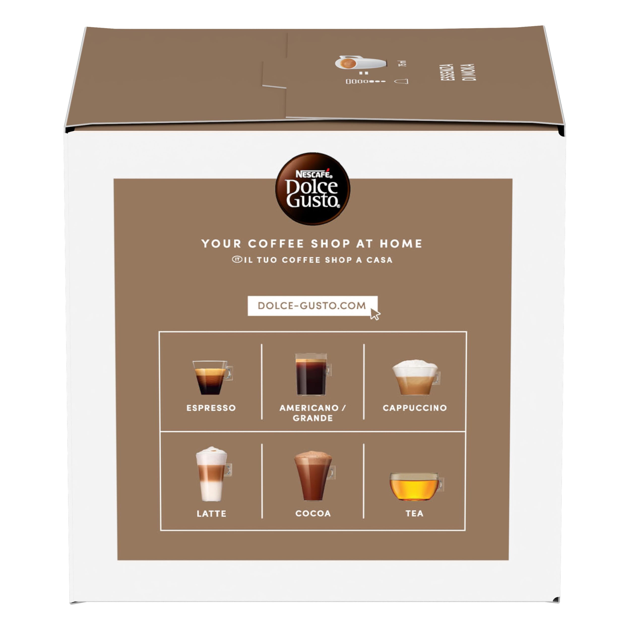 NESCAFÉ Dolce Gusto Essenza di Moka capsule caffè 96 pezzi intensità 8