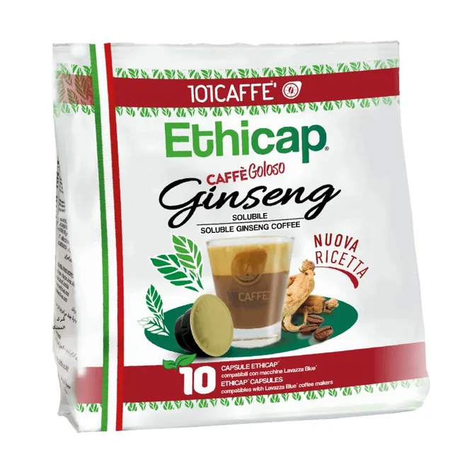 101 Caffè CAFFÈ Ginseng capsule Ethicap 10 pezzi gusto dolce