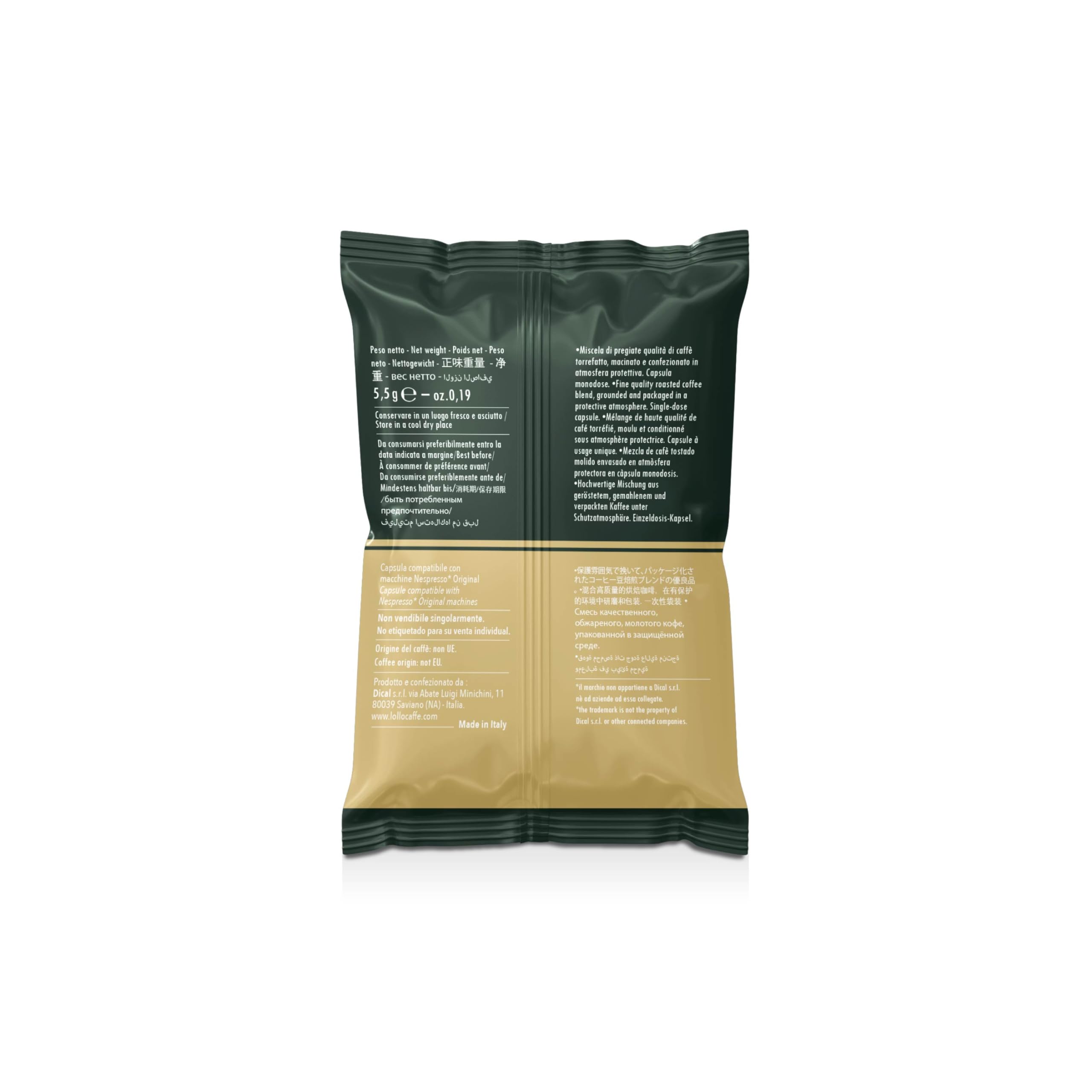 Lollo Caffè PASSIONESPRESSO PassioNespresso Miscela Oro capsule 600