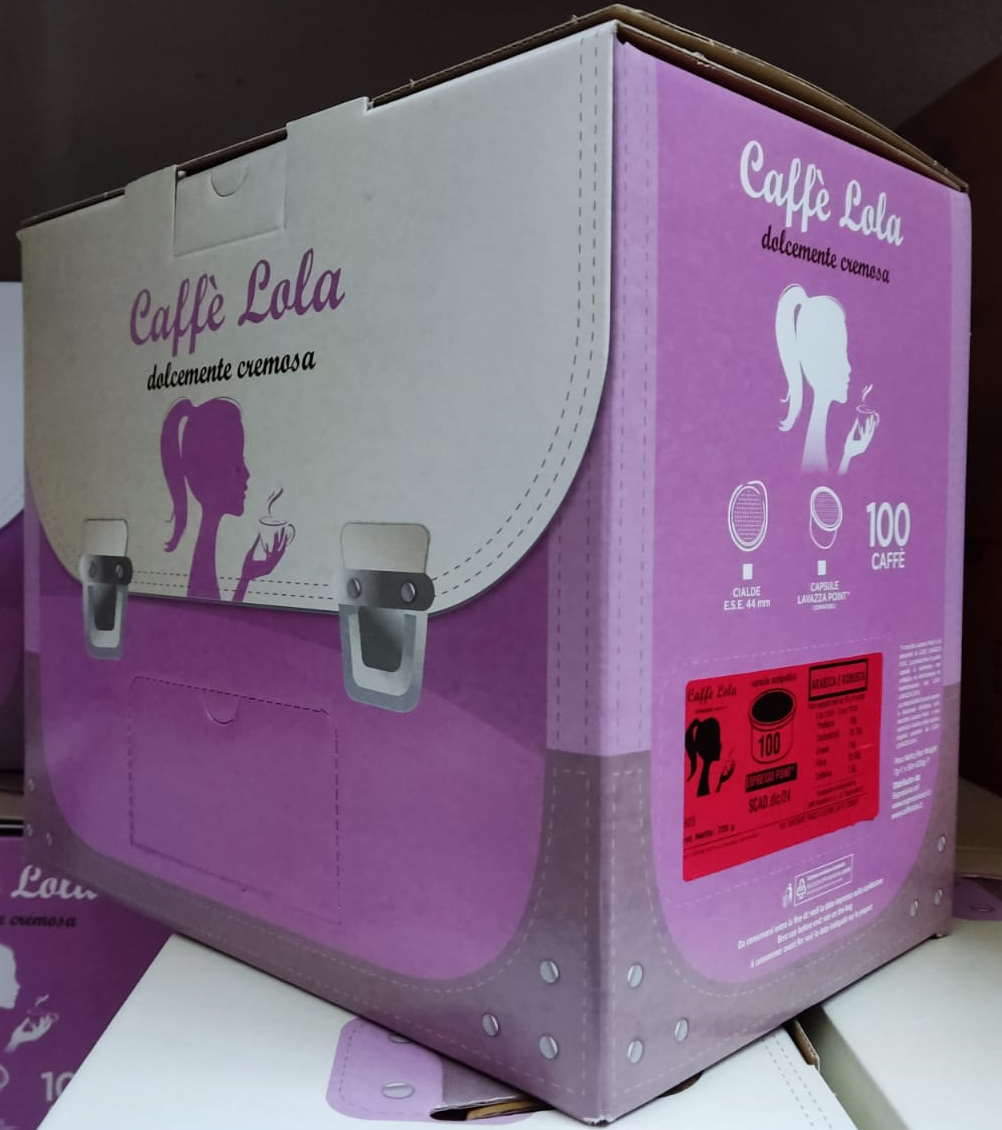 SignoriCaffè Capsule e Cialde Lola Arabica e Robusta capsule 100 formato EXP