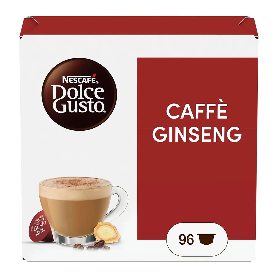 NESCAFÉ Dolce Gusto Caffè Ginseng capsule 96 pezzi con ginseng coreano
