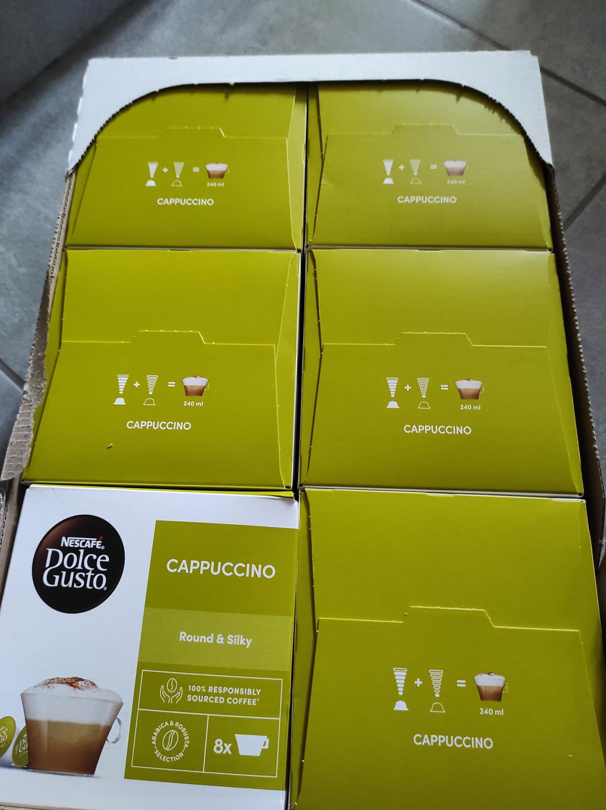 NESCAFÉ Dolce Gusto Cappuccino capsule caffè e latte 96 pezzi senza glutine