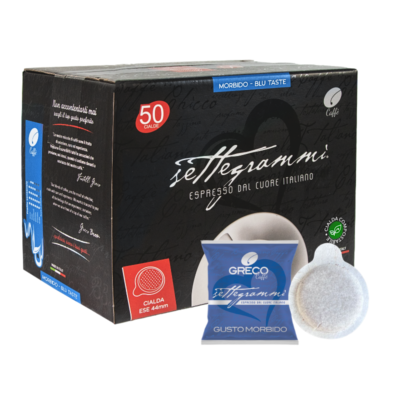 Greco Caffè Cialde ESE 44mm 50 cialde gusto morbido compostabili