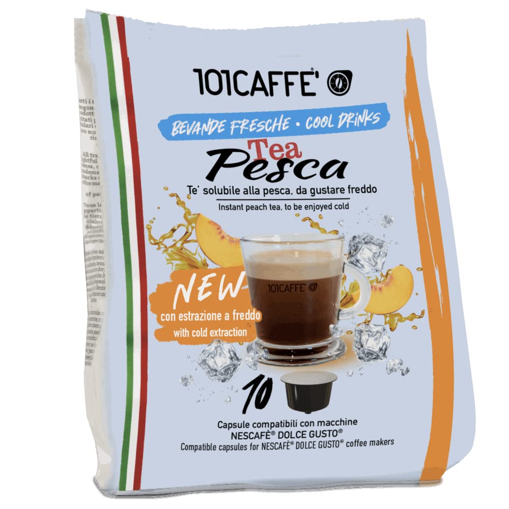 101 Caffè Tè, Tisane e Camomille Tea Pesca bevanda in capsule 10 pezzi