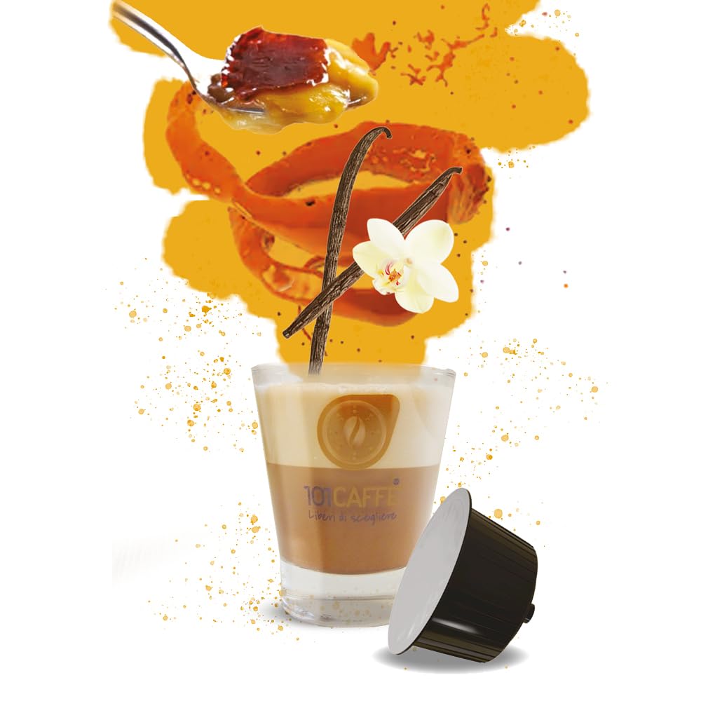 101 Caffè BEVANDE GOLOSE Creme brulee capsule 12 pezzi gusto crème brûlée