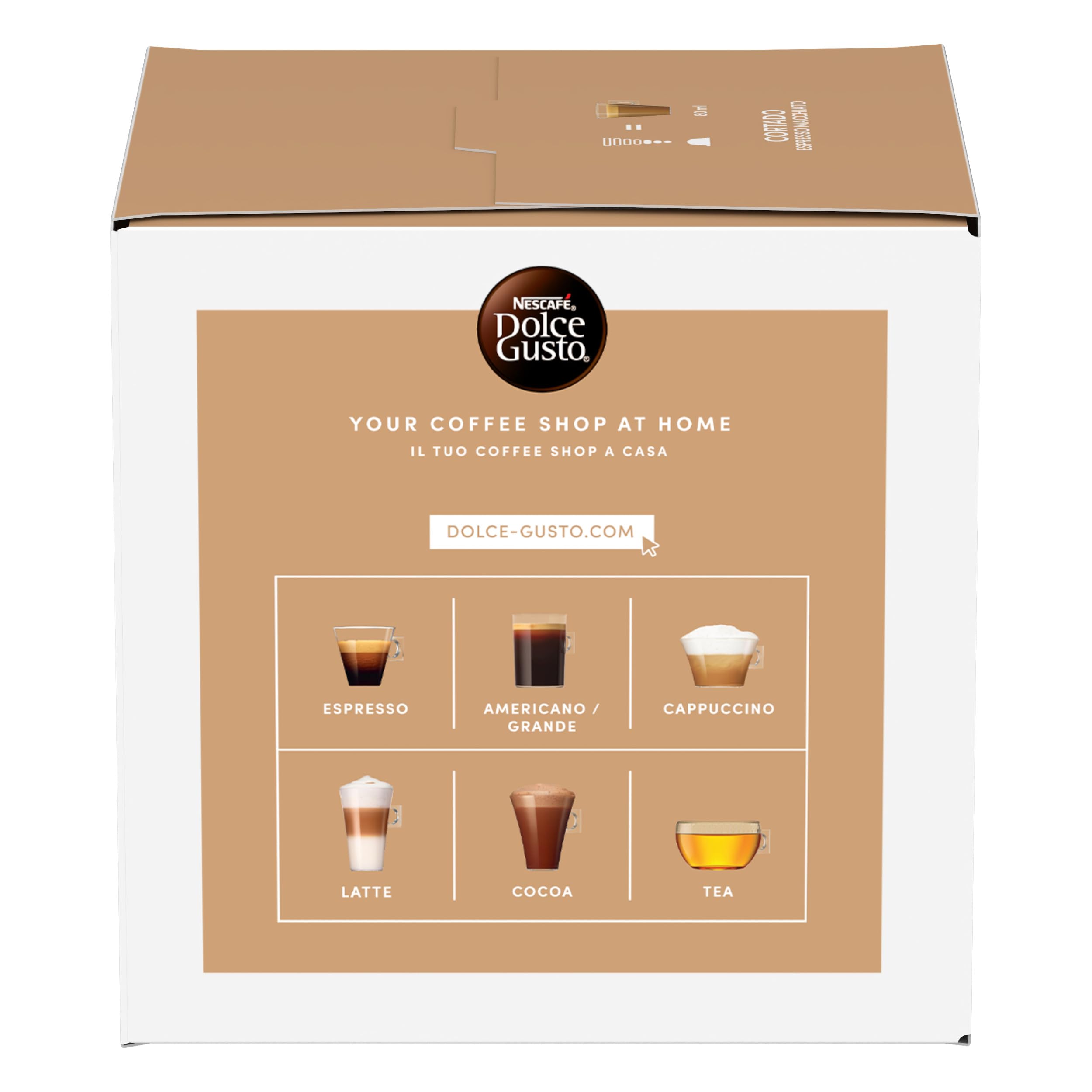 NESCAFÉ Dolce Gusto Cortado caffè 96 capsule con latte