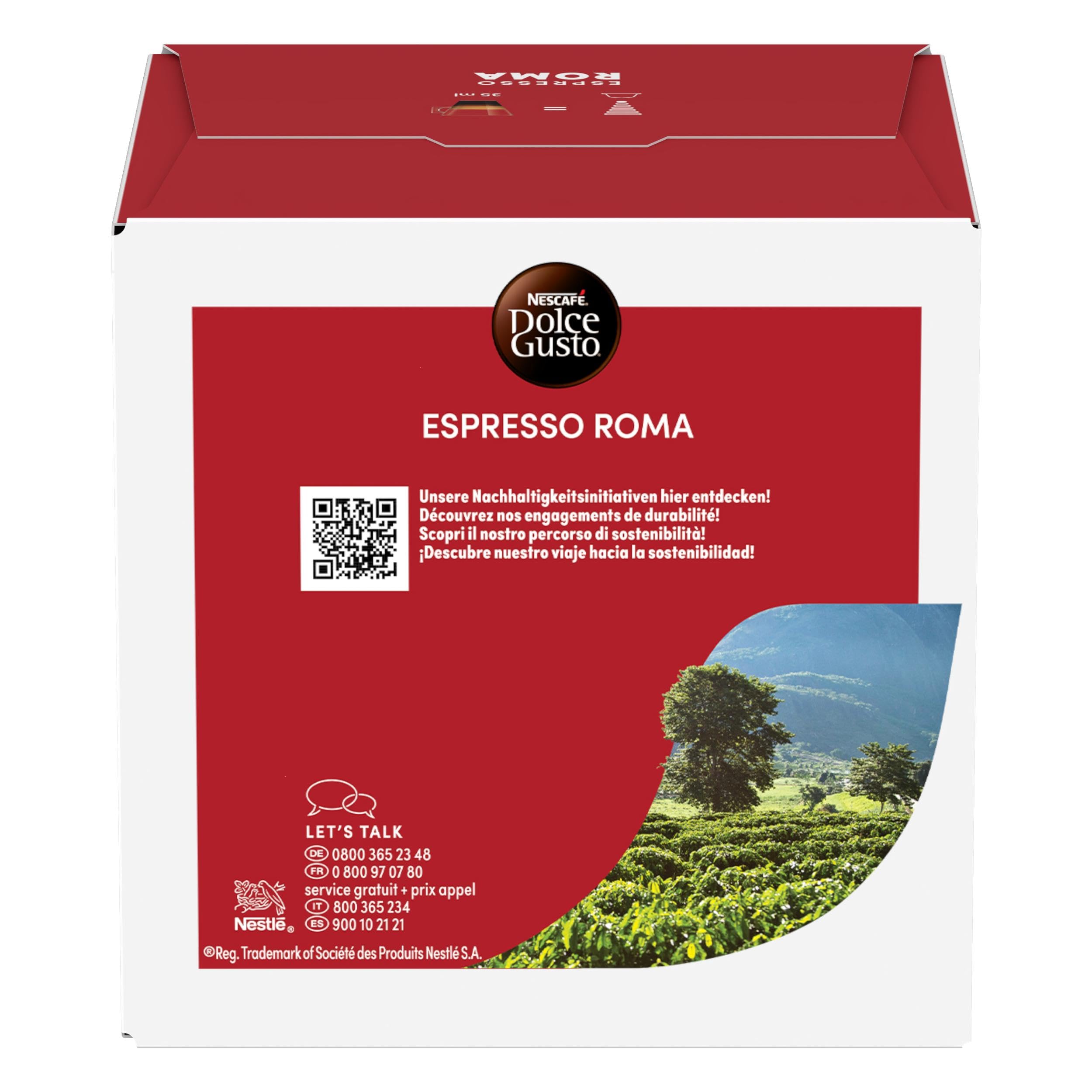 NESCAFÉ Dolce Gusto Espresso Roma capsule caffè 96 pezzi intensità 8/13