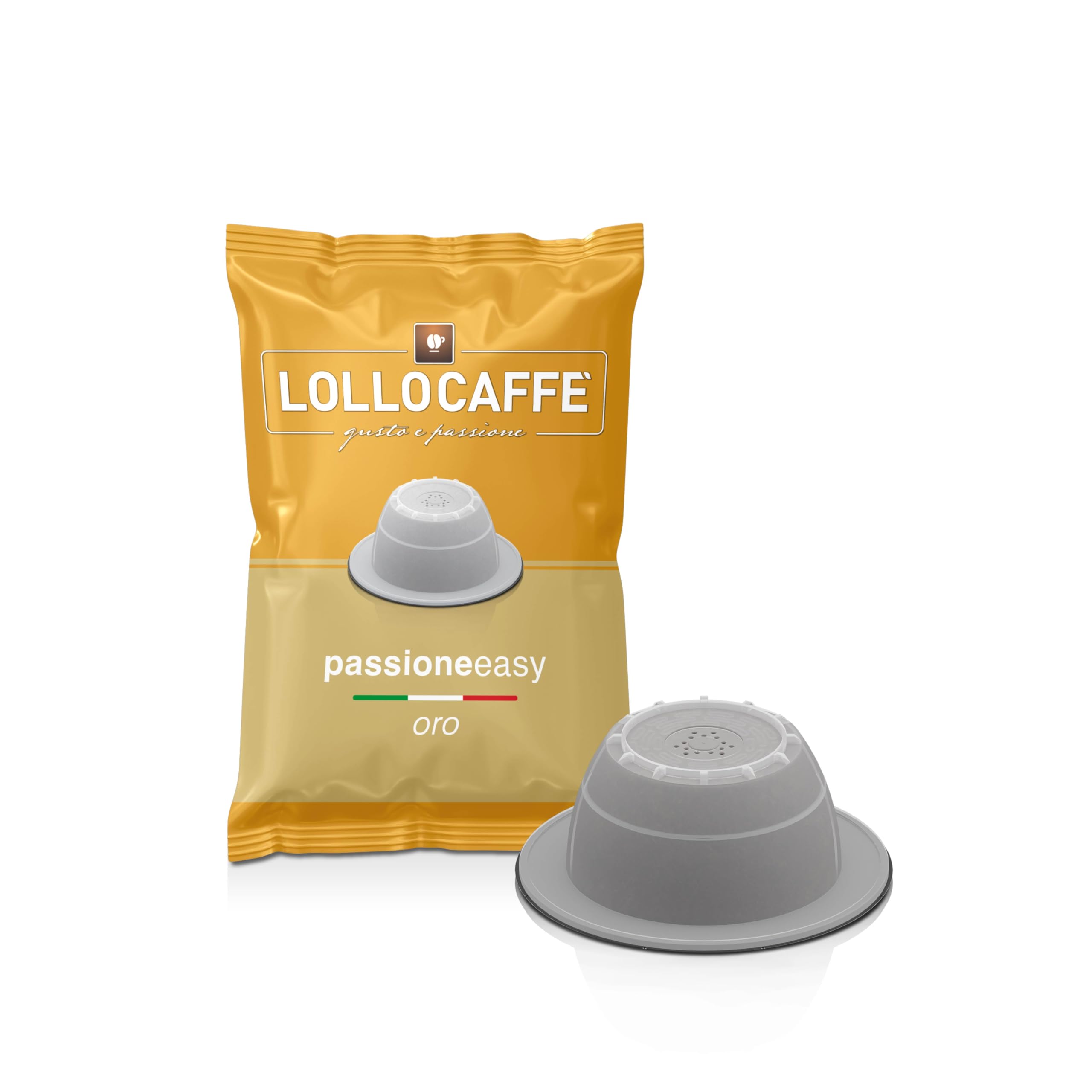Lollo Caffè Compatibile Bialetti Passione Easy capsule Miscela Oro, 100 pezzi