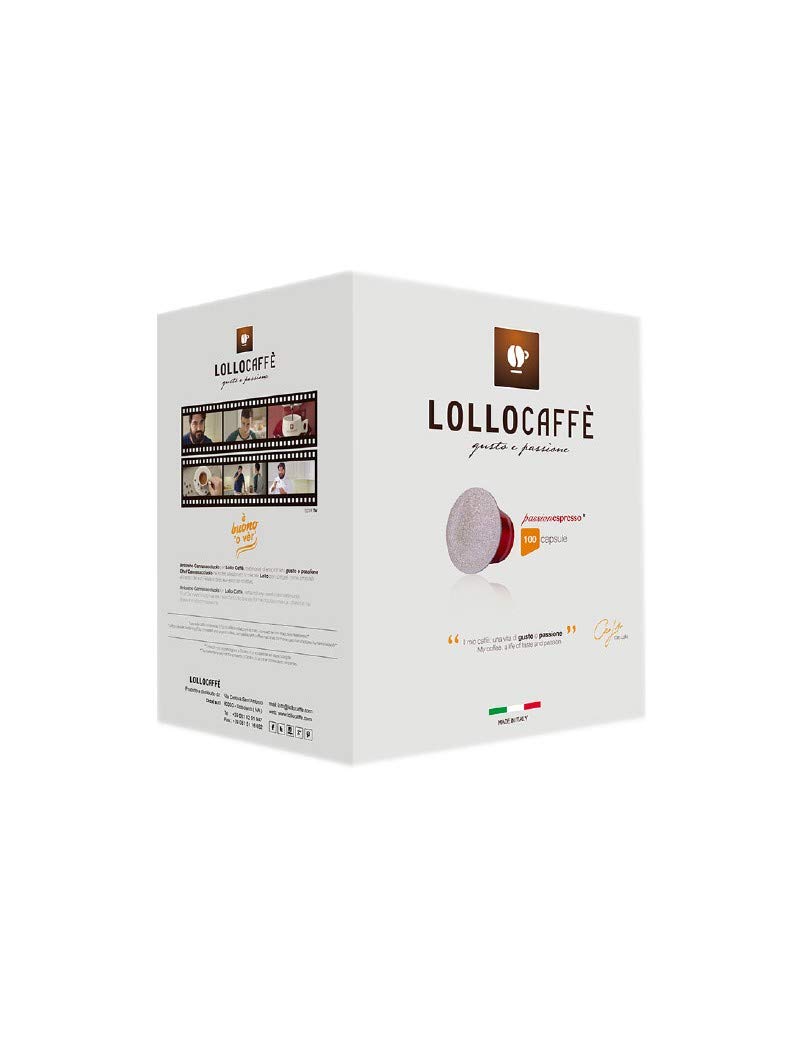 Lollo Caffè PASSIONEBLU Passioneoltremare capsule 100 pezzi Miscela Classica