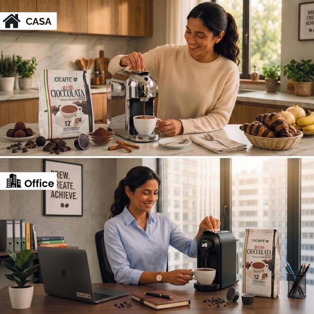 101 Caffè Cioccolata capsule 12 compatibili Nespresso al cacao