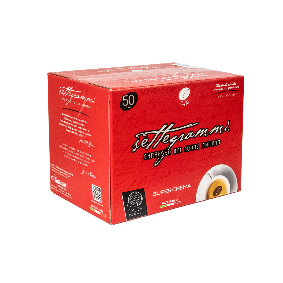 Greco Caffè Cialde ESE 44mm Super Crema cialde 50 pezzi compostabili