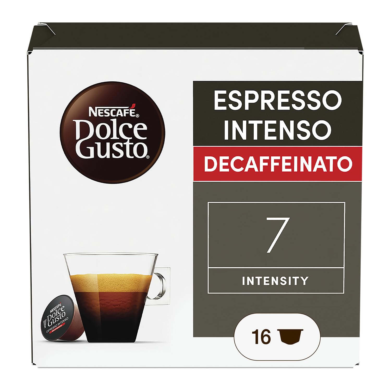 NESCAFÉ Dolce Gusto Espresso Intenso Decaffeinato capsule 16 pezzi