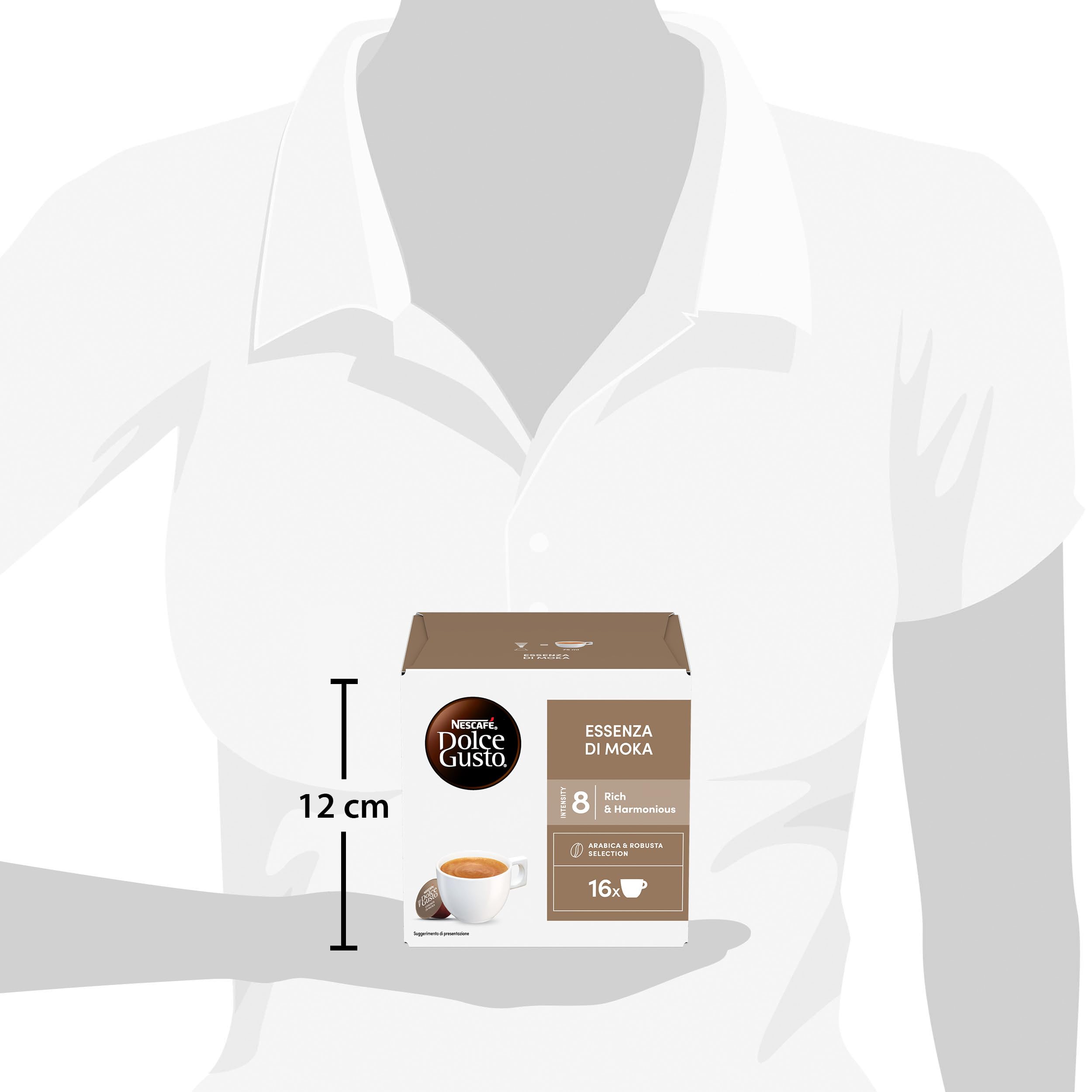 NESCAFÉ Dolce Gusto Essenza di Moka capsule caffè 96 pezzi intensità 8