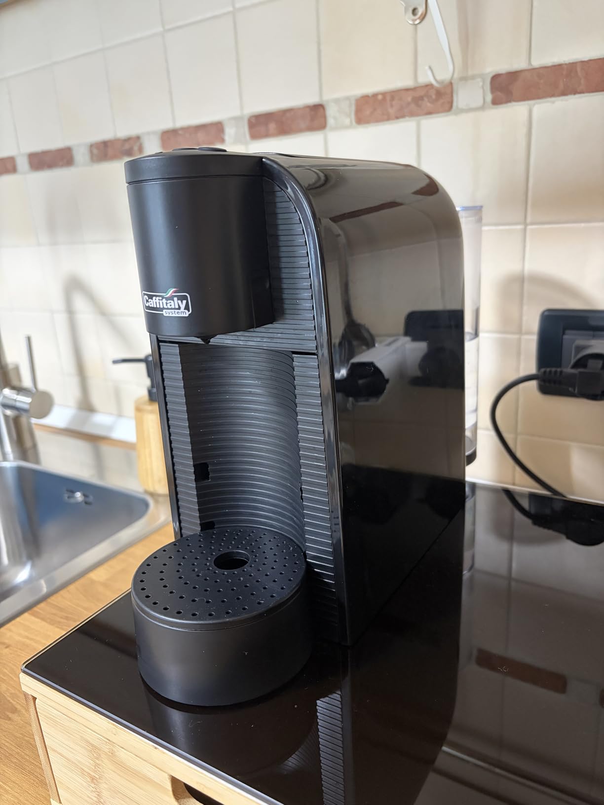 Caffitaly System Volta macchina da caffè bianca con 30 capsule