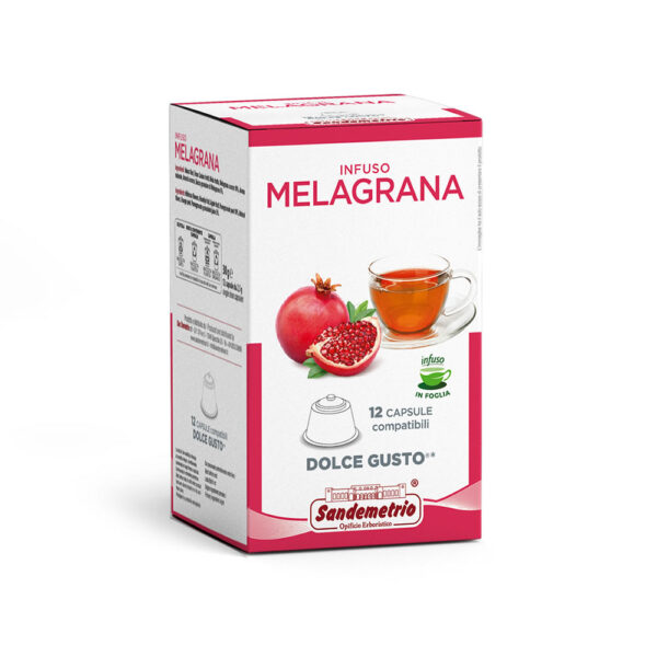 SignoriCaffè Tè e Tisane Sandemetrio Melagrana tisana 12 capsule Dolce Gusto