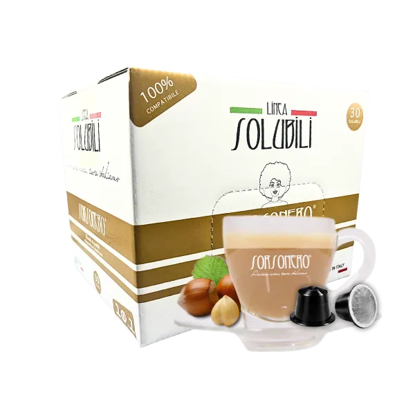 Greco Caffè Bevande Solubili 100% Nespresso Nocciola capsule 30 pezzi