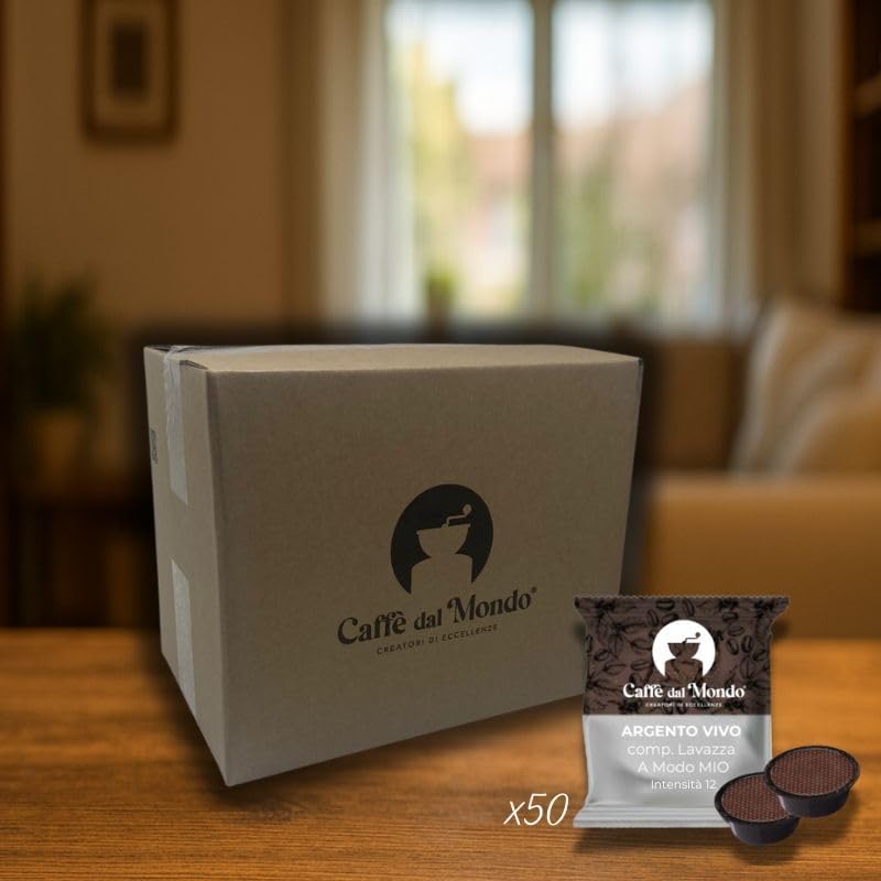 Caffè dal Mondo Capsule compatibili Lavazza A Modo Mio Argento Vivo 100 capsule