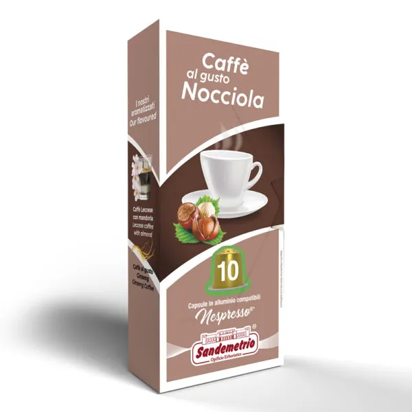 SignoriCaffè Capsule e Cialde SanDemetrio Caffè alla Nocciola capsule 10 pezzi