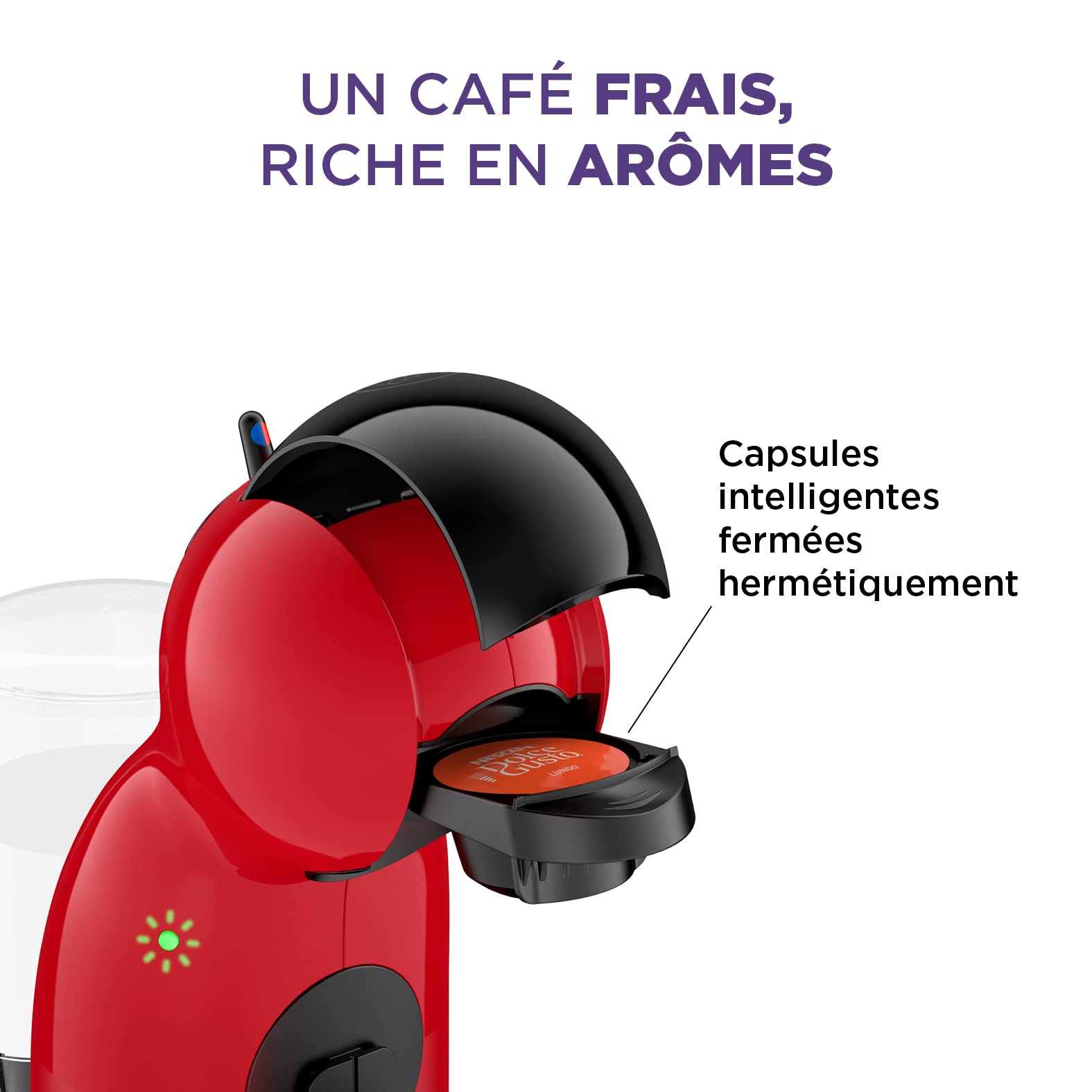 NESCAFÉ Dolce Gusto Piccolo XS KP1A3510 macchina a capsule rossa 15 bar