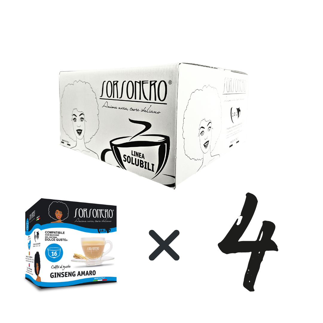 Greco Caffè Bevande Solubili 100% Dolce Gusto ginseng amaro 64 capsule