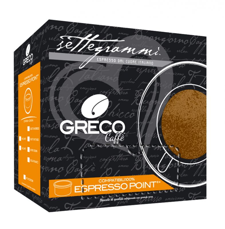 Greco Caffè Espresso Point® Compatibile 100% capsule gusto morbido 50 pz