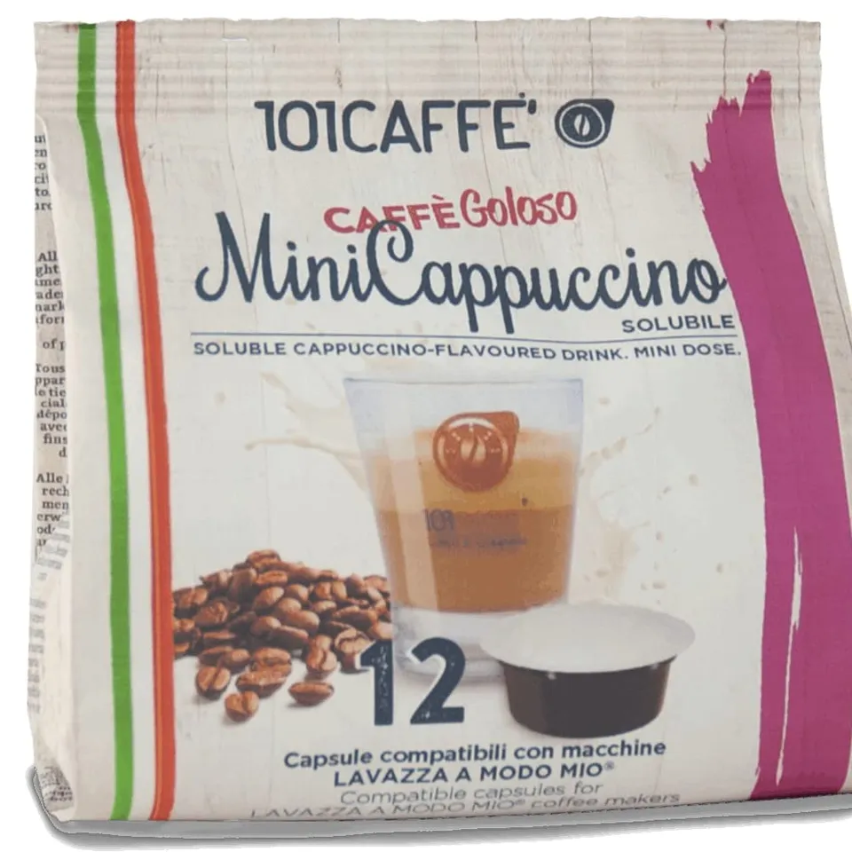 101 Caffè BEVANDE GOLOSE Mini Cappuccino capsule 12 pezzi solubili