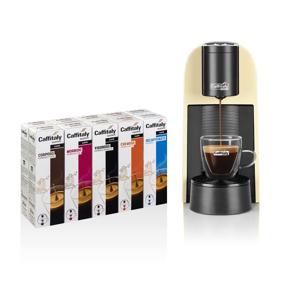 Caffitaly System Volta S35 macchina da caffè bianca per capsule originali