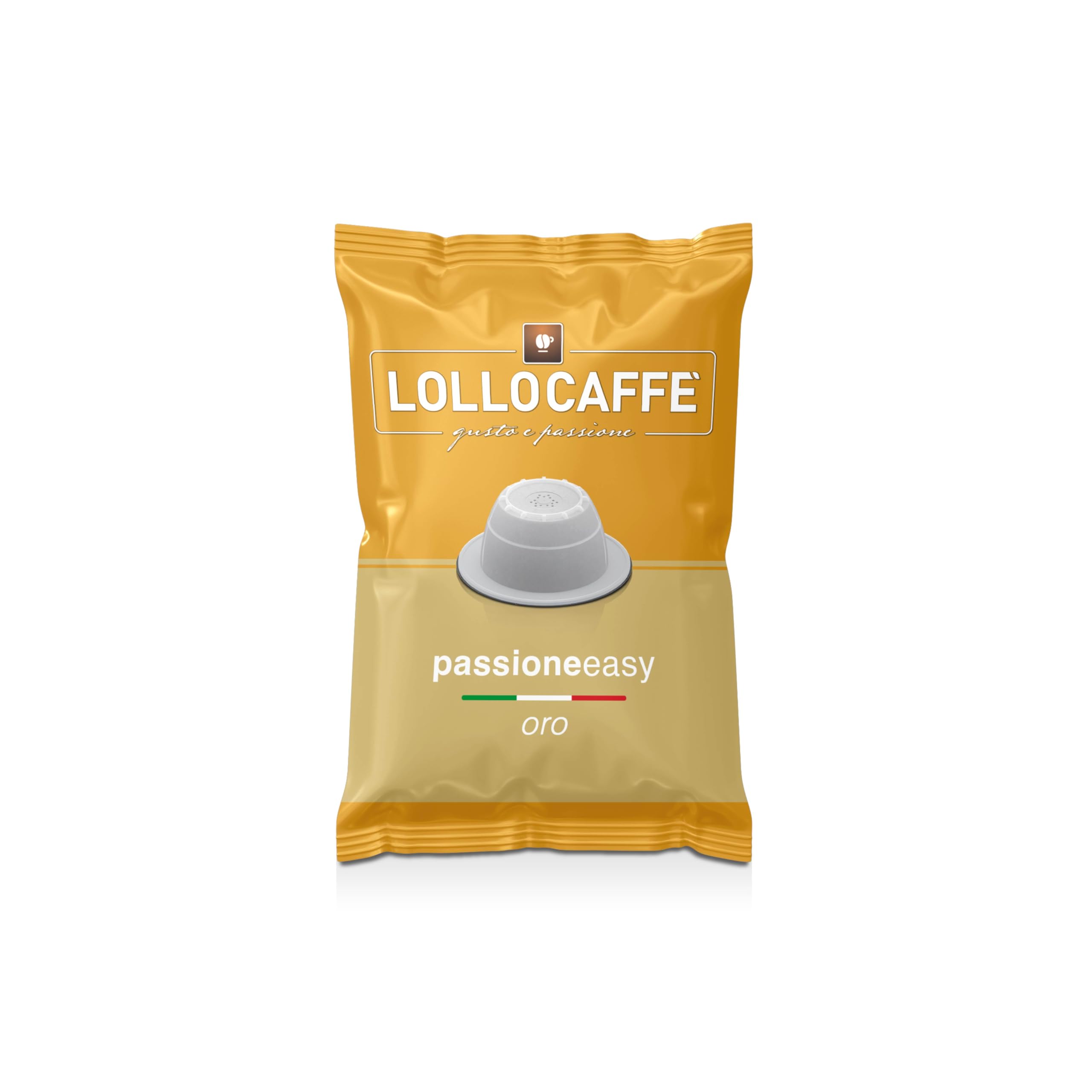Lollo Caffè Compatibile Bialetti Passione Easy capsule Miscela Oro, 100 pezzi