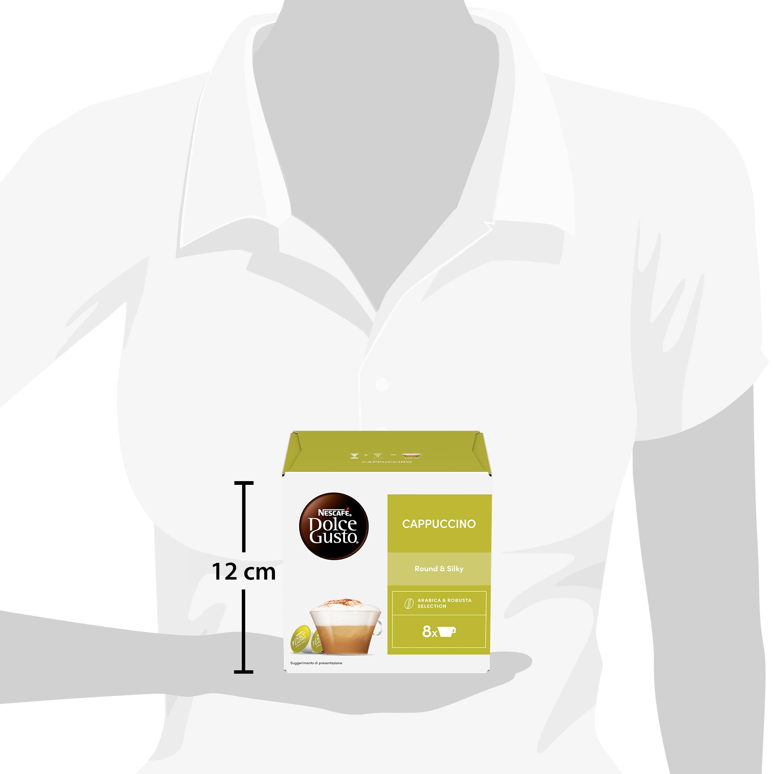 NESCAFÉ Dolce Gusto Cappuccino capsule caffè e latte 96 pezzi senza glutine