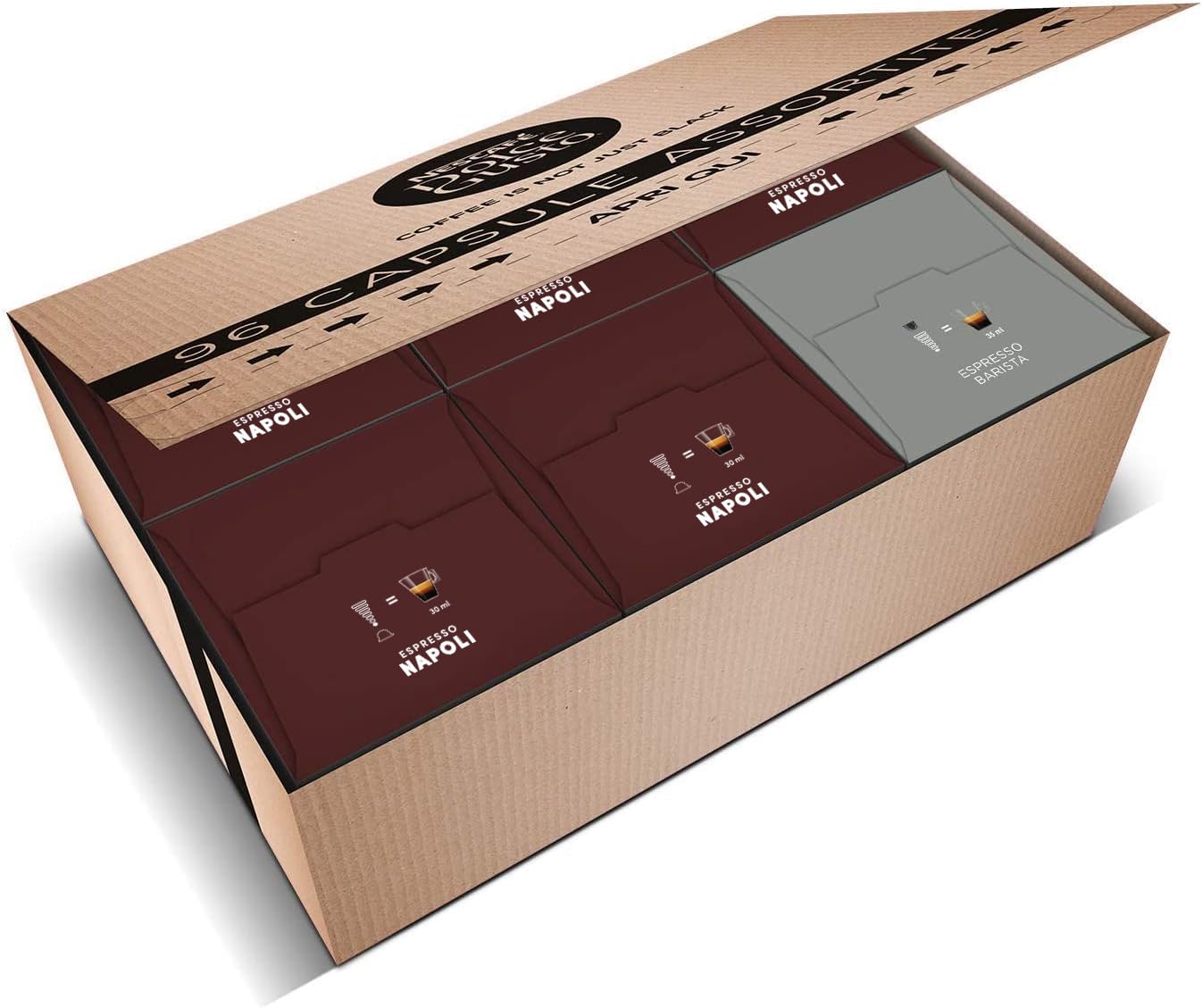 NESCAFÉ Dolce Gusto Espresso Napoli e Espresso Barista capsule 96 pezzi assortite