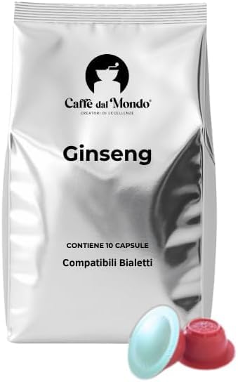 Caffè dal Mondo Capsule compatibili Bialetti Natura dal Mondo Ginseng capsule 100
