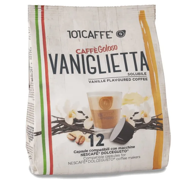 101 Caffè CAFFÈ Vaniglietta capsule Dolce Gusto 12 pezzi tazza grande