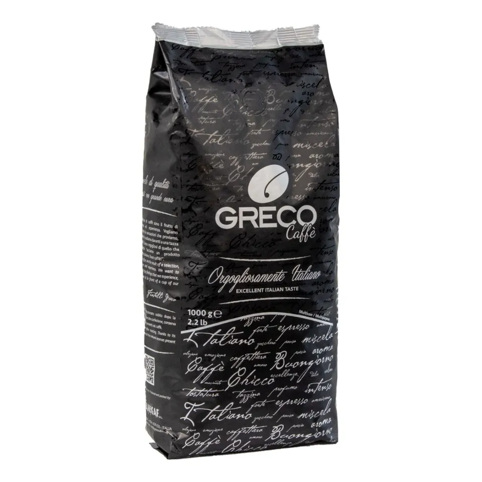 Greco Caffè Grani e Macinato Qualità Nera caffè in grani 6 kg intenso