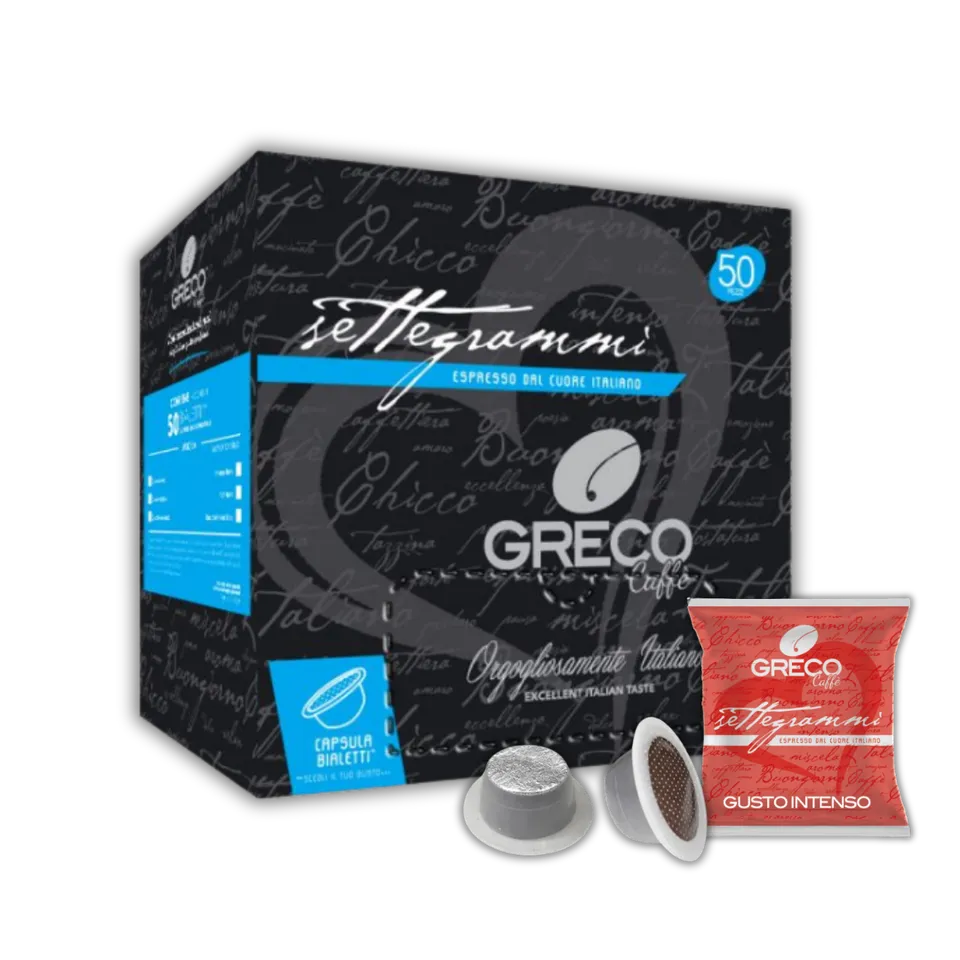 Greco Caffè Bialetti Gioia® Compatibile 100% Gusto Intenso capsule caffè 50 pezzi intensità 10/10