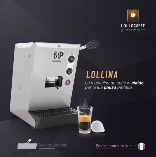 Lollo Caffe Lollina plus Silver macchina per cialde con 40 cialde