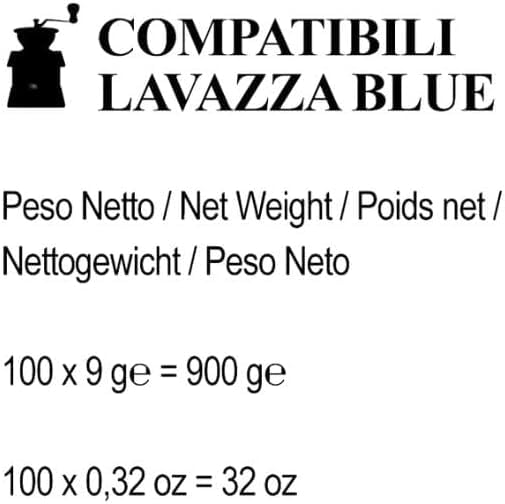 Caffè dal Mondo Lavazza Blue Argento Vivo capsule 100 pezzi