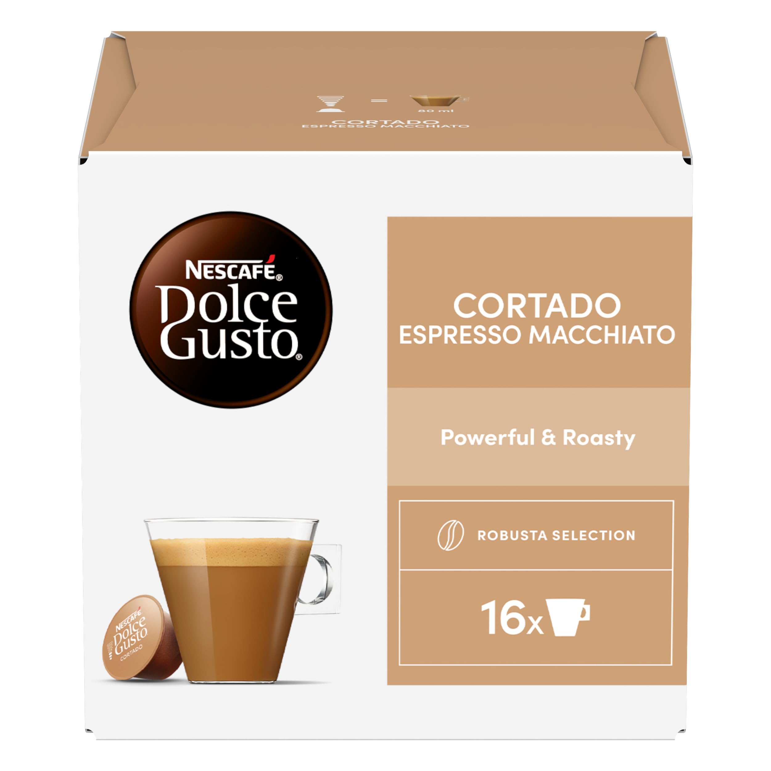 NESCAFÉ Dolce Gusto Cortado caffè 96 capsule con latte