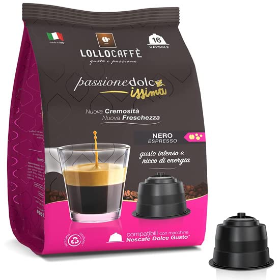 Lollo Caffè PassionEdolcissima Miscela Nero Espresso capsule 16 pezzi