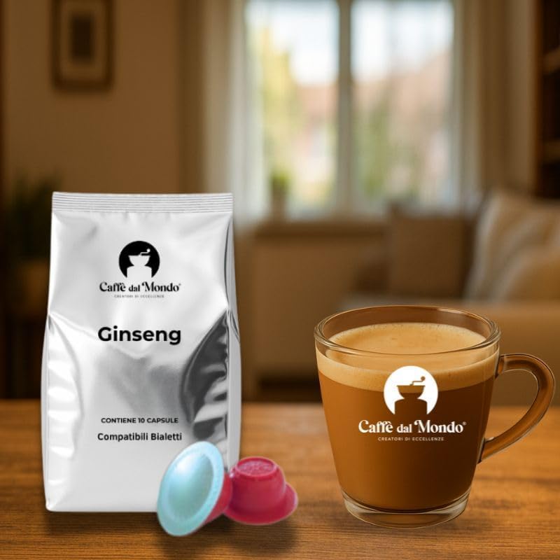 Caffè dal Mondo Capsule compatibili Bialetti Natura dal Mondo Ginseng capsule 100