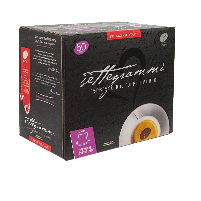 Greco Caffè Nespresso® Compatibile 100% Gusto Intenso capsule 50 pezzi