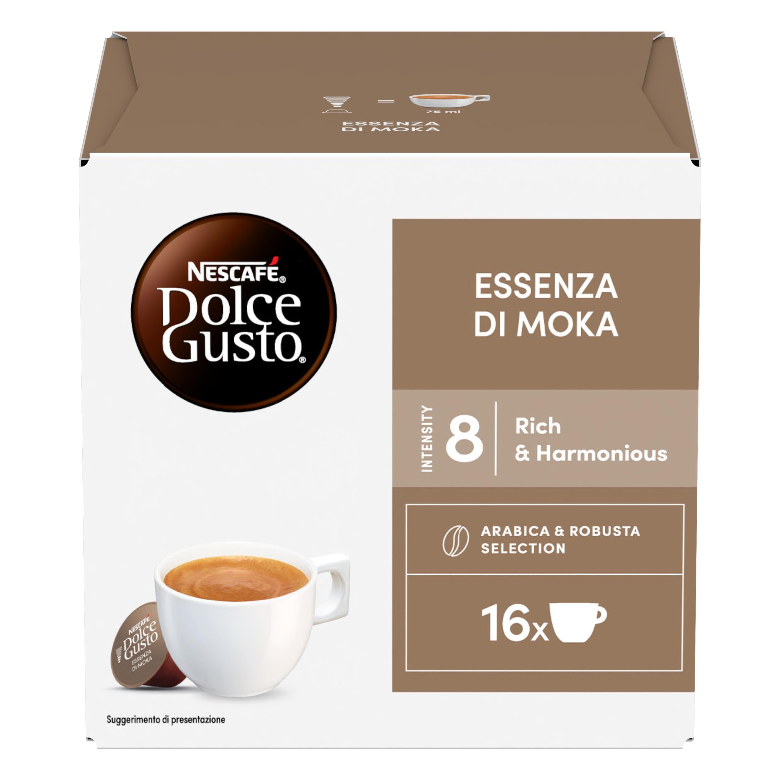 NESCAFÉ Dolce Gusto Essenza di Moka capsule caffè 96 pezzi intensità 8