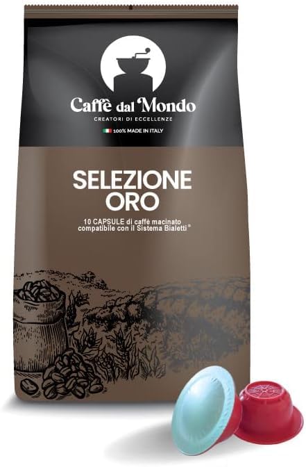 Caffè dal Mondo Argento Vivo capsule compatibili Bialetti 100 pezzi