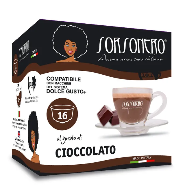 Greco Caffè Bevande Solubili 100% Cioccolato bevanda 16 capsule