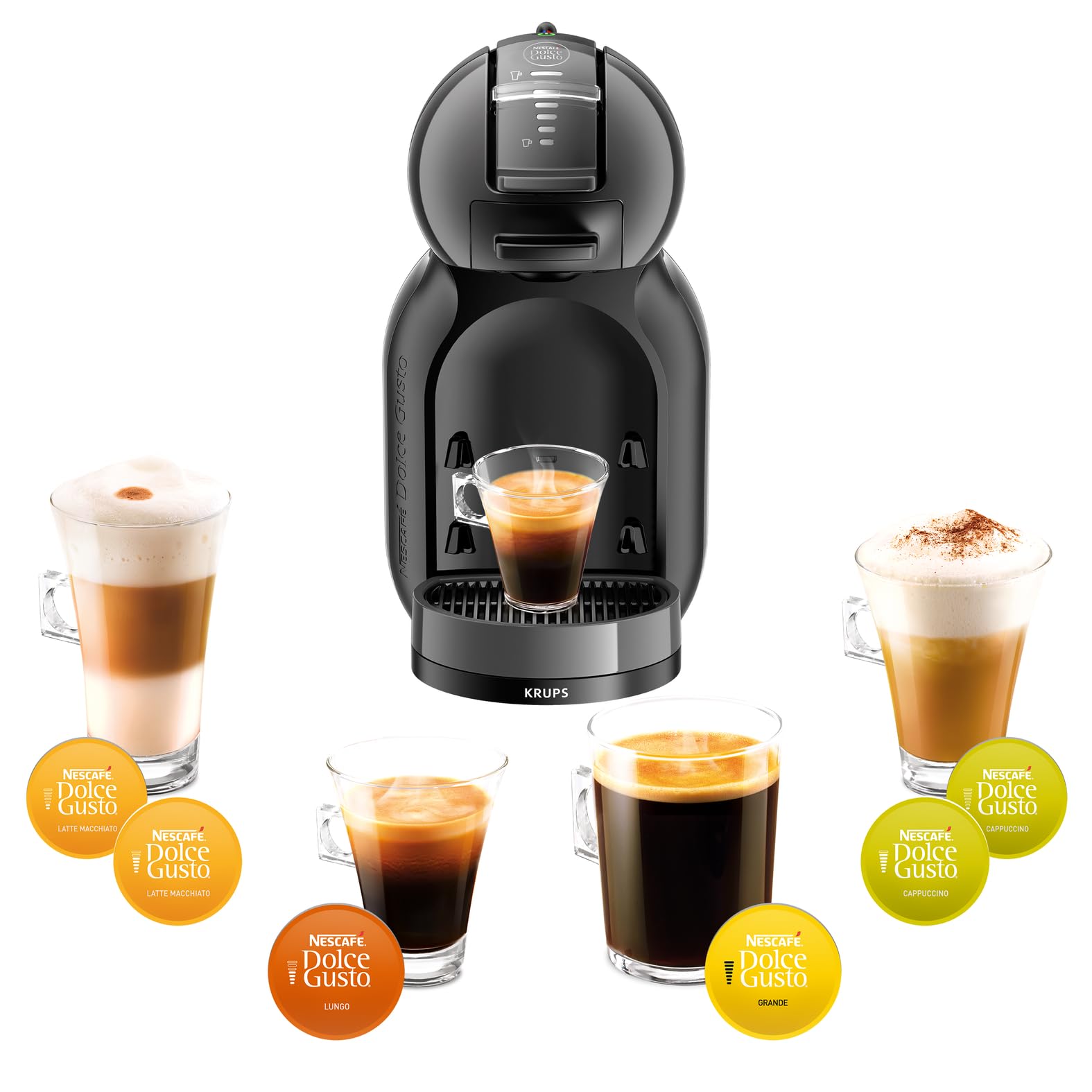 NESCAFÉ Dolce Gusto Krups Mini Me macchina caffè antracite 0,8 l Hot&Cold