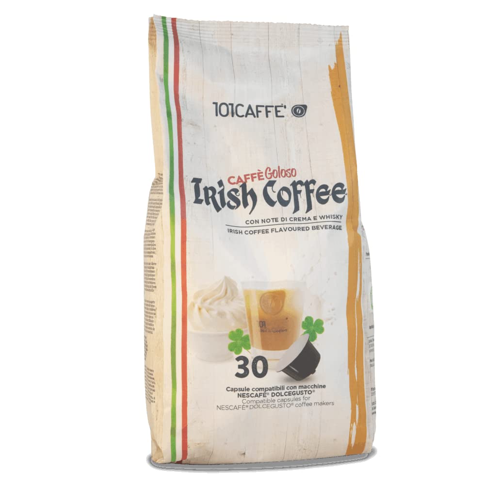 101 Caffè BEVANDE GOLOSE Irish Coffee capsule 30 Dolce Gusto senza alcol