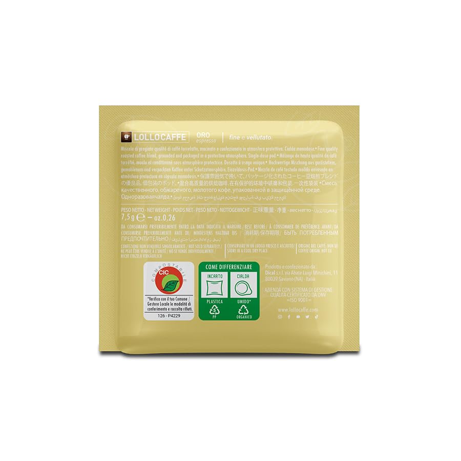 Lollo Caffè Cialde Miscela Oro 600 pezzi filtrocarta